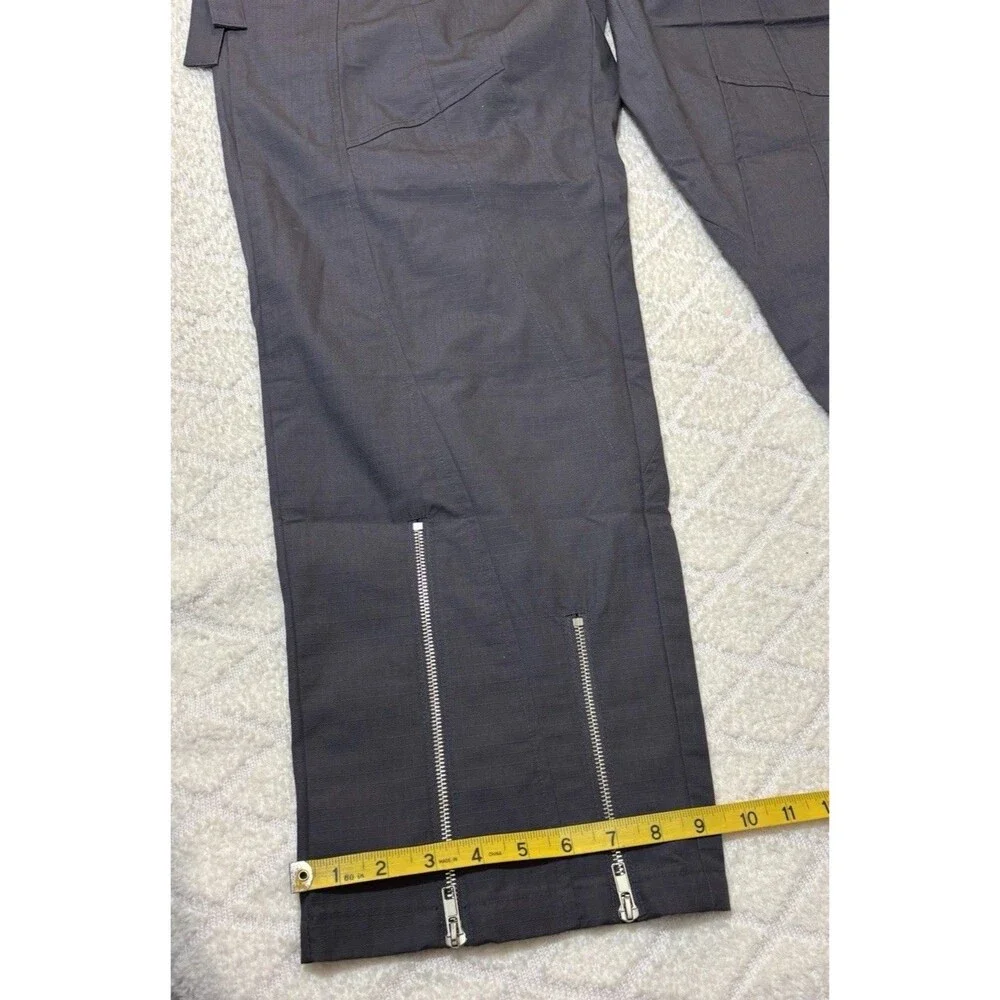 New Sui Generis Designer Grunge Streetwear Zippers Clips Windbreaker Pants Large